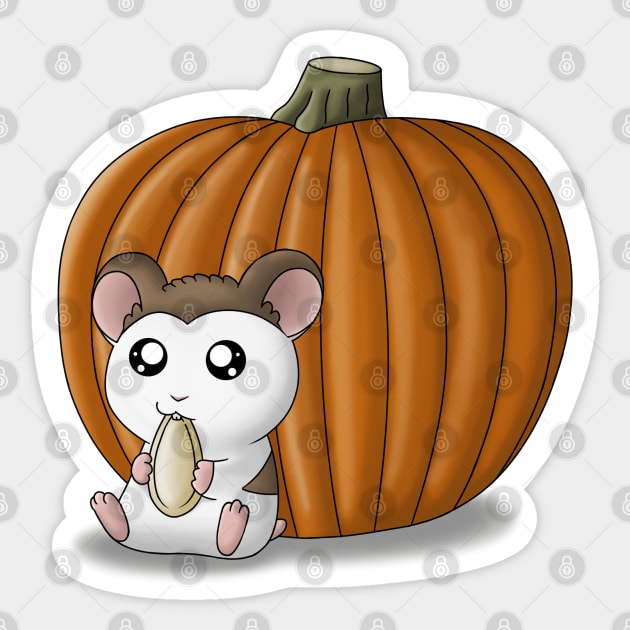 Mochi Pumpkin Seed Sticker by Firestorm Fox